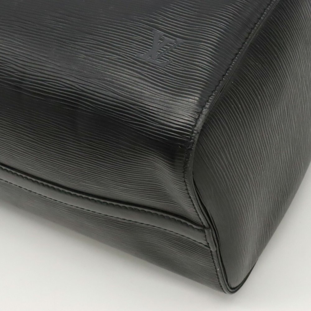 LOUIS VUITTON Epi Speedy 30 Handbag Boston Bag Leather Noir Black M59022 - Picture 3 of 8